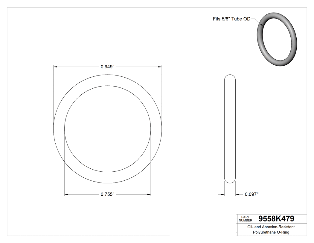 Technical drawing - 9558K479